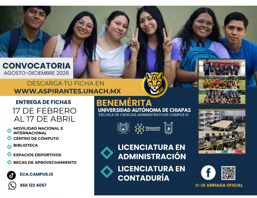 Convocatoria Agosto - Diciembre 2026